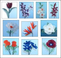 Swarovski Crystal Beaded Flowers