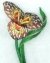 Red Mariposa Lily Victorian Beaded Flower Pattern