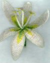 Brides Spring Lily Beaded Flower Pattern
