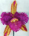 Hawaiian Jem Orchid Victorian Beaded Flower Pattern