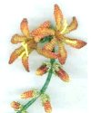 Lucifer Crocosmia Victorian Beaded Flower Pattern