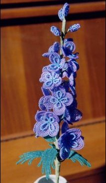 French Beaded Delphinium